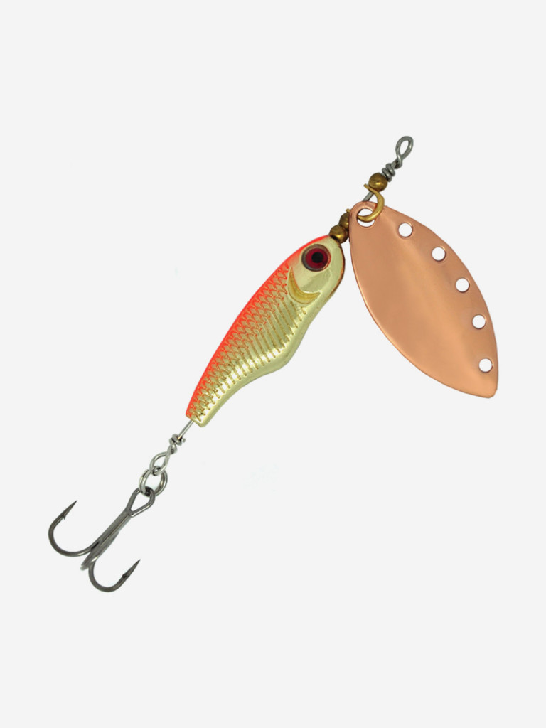 Блесна вращающаяся для рыбалки Mottomo Spin Blade #2+ 12g Copper для спиннинга. Вертушка на голавля, жереха, щуку