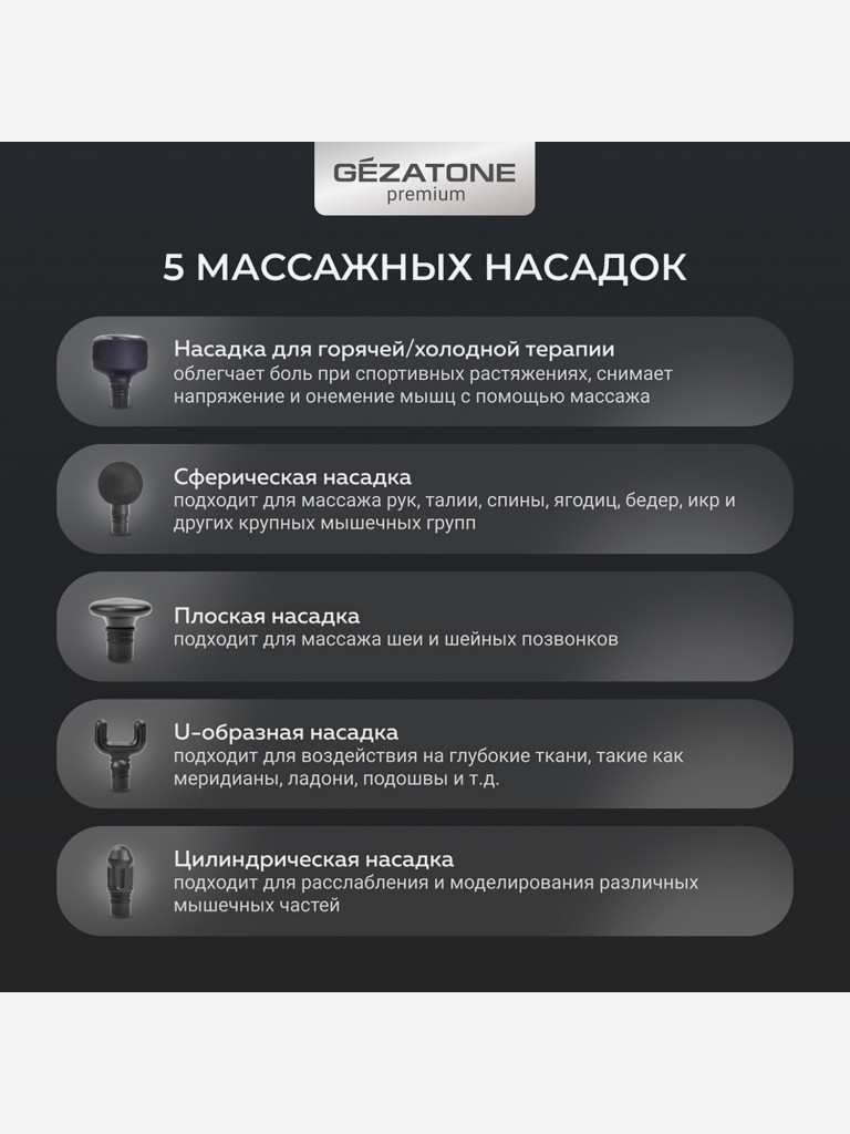 Массажер для тела перкусcионный Gezatone AMG144