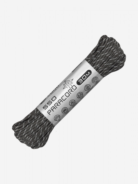 Паракорд 550 CORD nylon 30м RUS световозвращающий (graphite)
