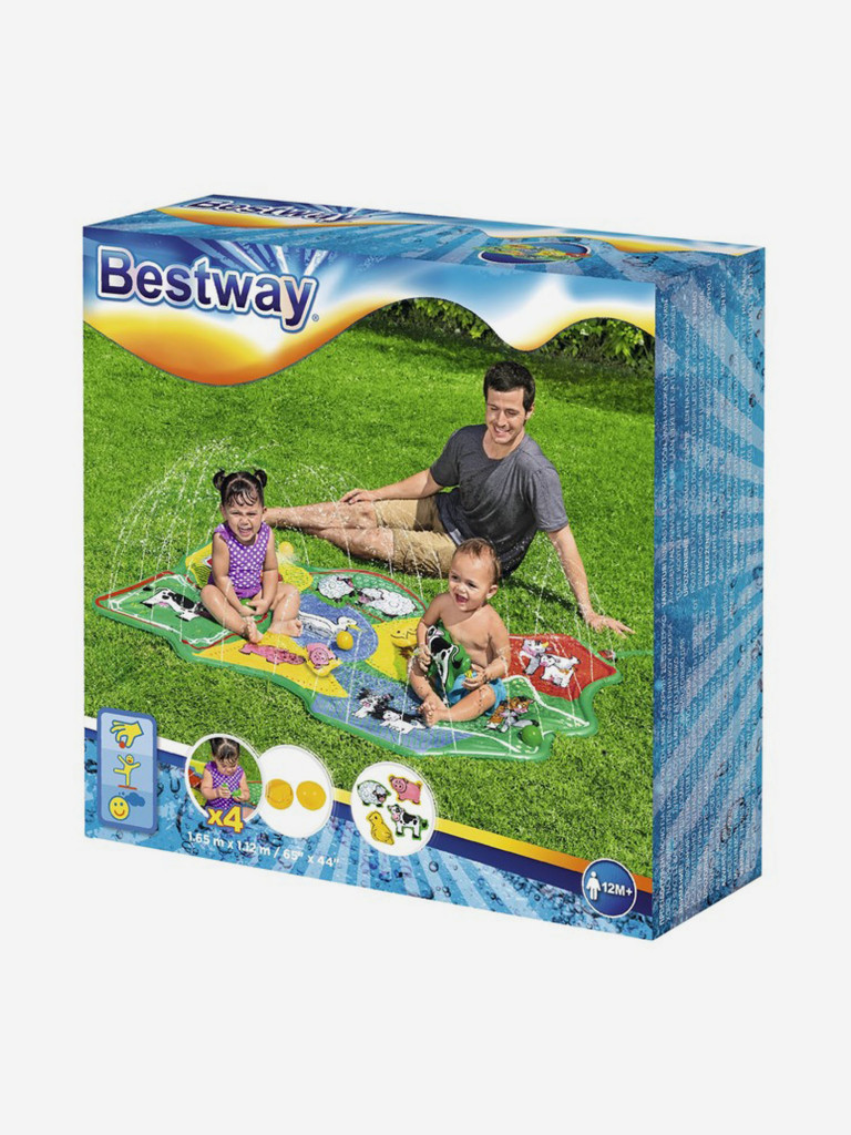 Бассейн надувной детский Bestway 52564 "На ферме", 1+ (165х112см)
