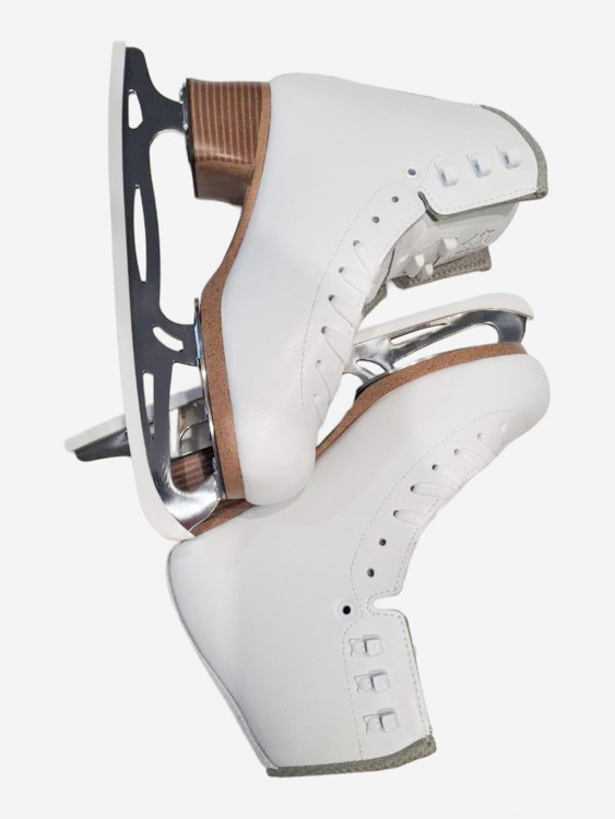 Коньки фигурные ROYAL SKATE RS YG c установленными профессиональными лезвиями RS DIAMONDS PRO LIGHT 7