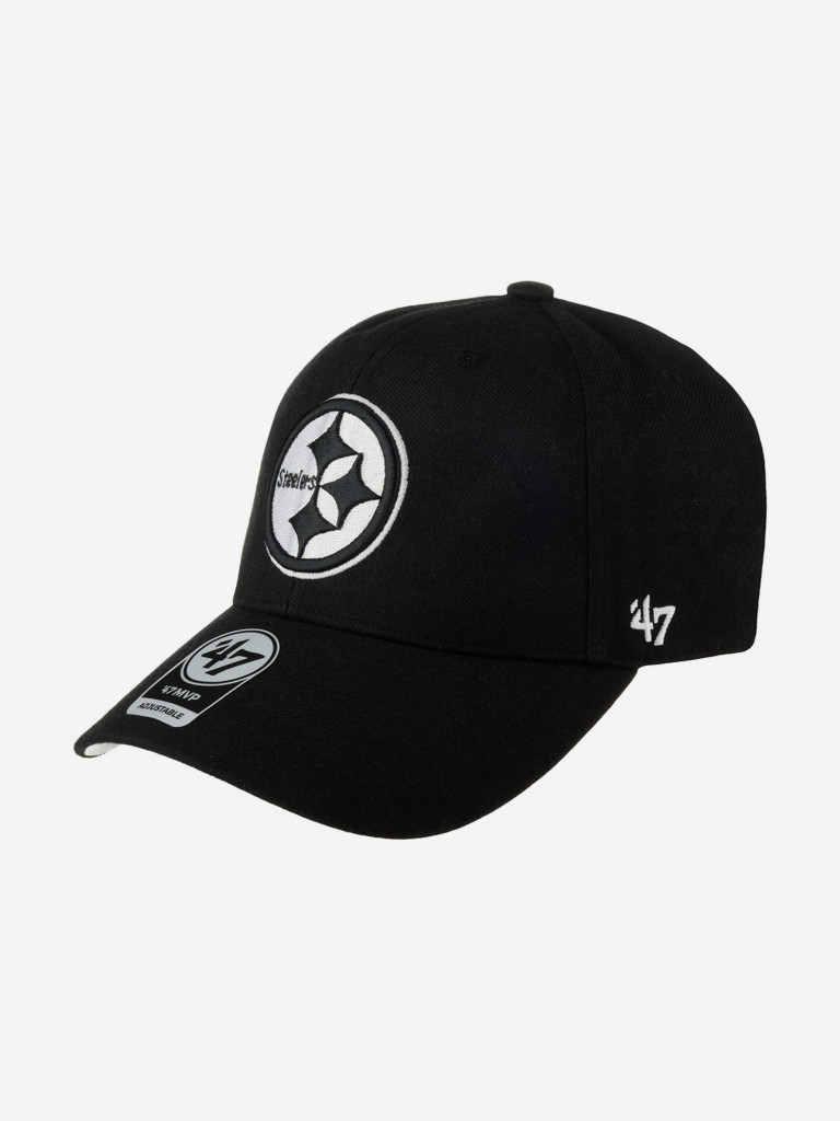 Бейсболка 47 BRAND F-MVP25WBV-BKW Pittsburgh Steelers NFL (черный)