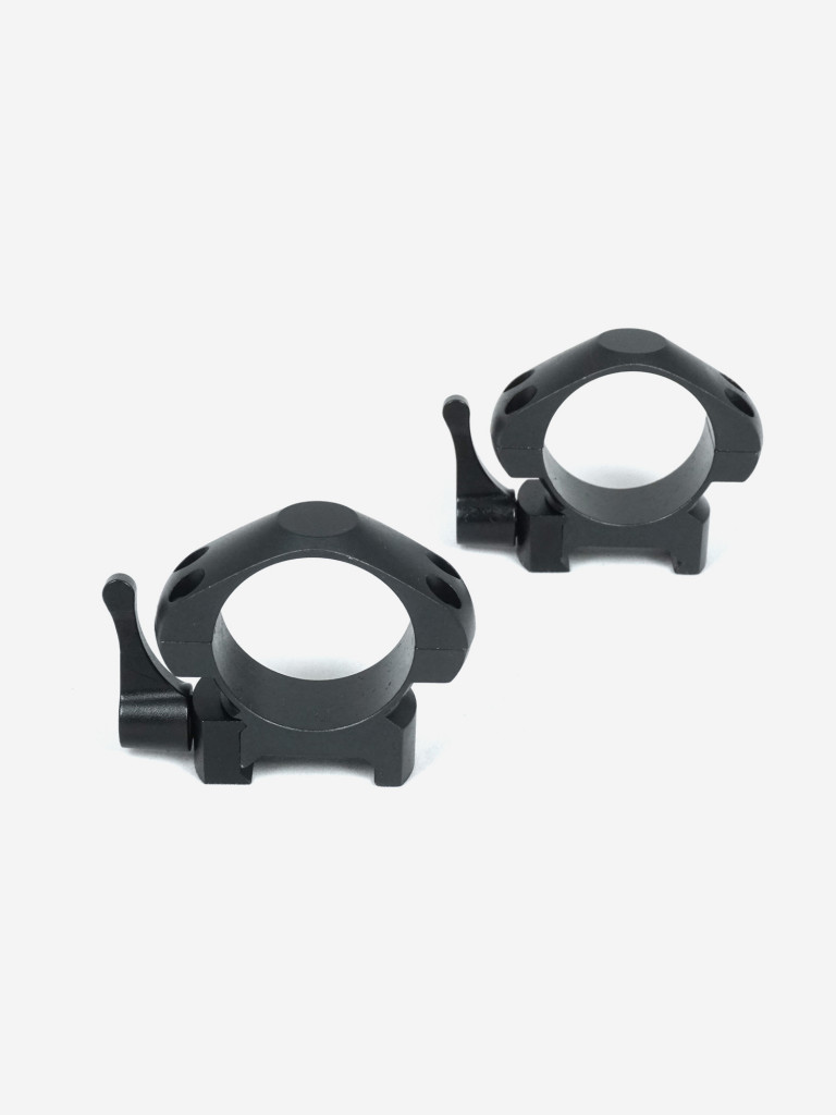 Кольца для оптических прицелов ARKON 30 мм быстросъемные на weaver, стальные, низкие