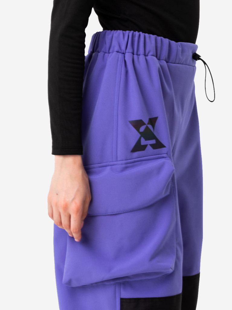 Брюки горнолыжные сноубордические XVOYA фиолетовые