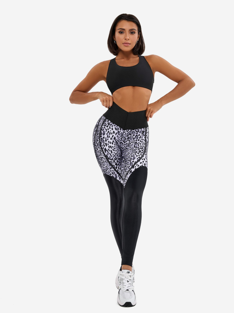 Лосины женские спортивные Bona Fide: Flirt Leggings "Snow Leo "