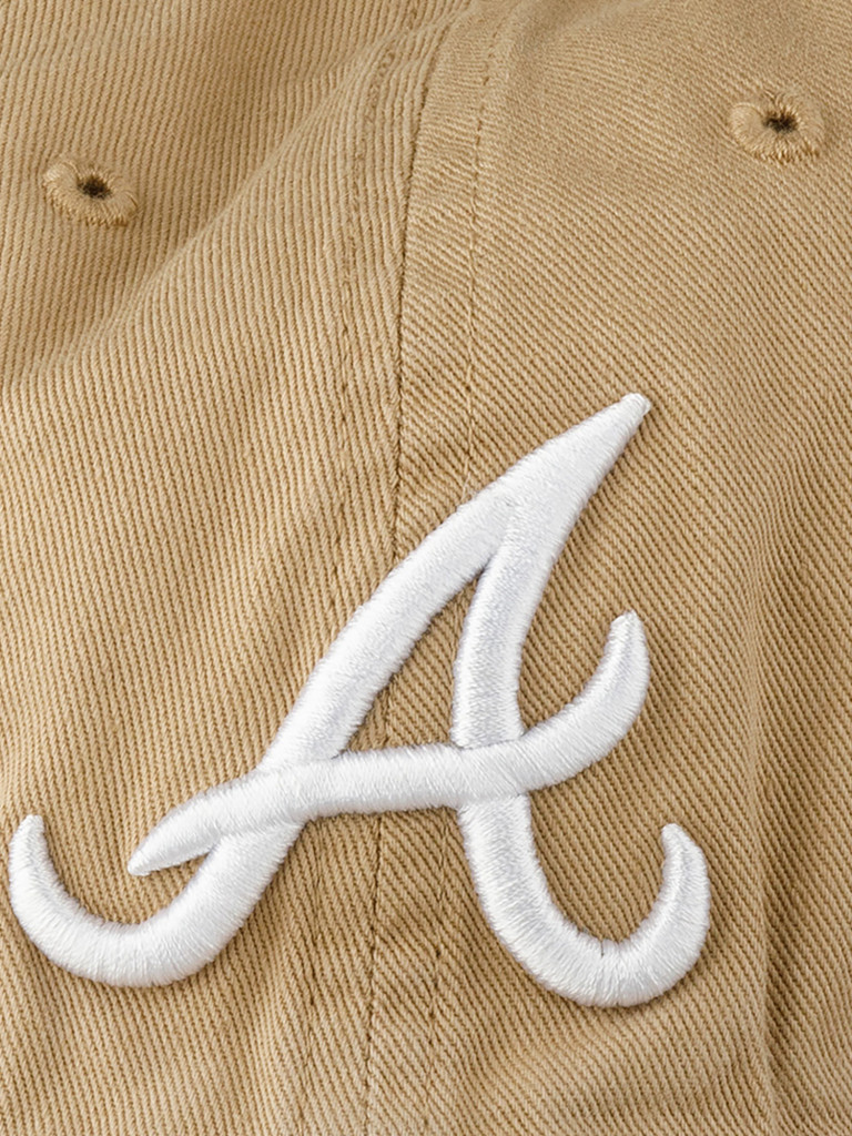 Бейсболка 47 BRAND B-NLRGW01GWS-KH Atlanta Braves MLB (бежевый)