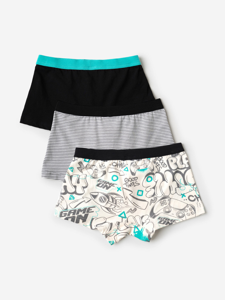 Трусы для мальчиков - боксеры, 3 шт PlayToday