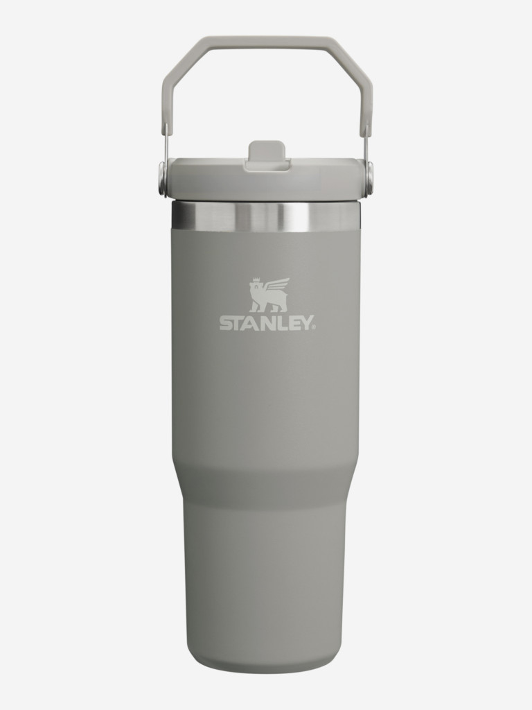 Термокружка Stanley IceFlow Flip Straw Tumbler, 890 мл, серая