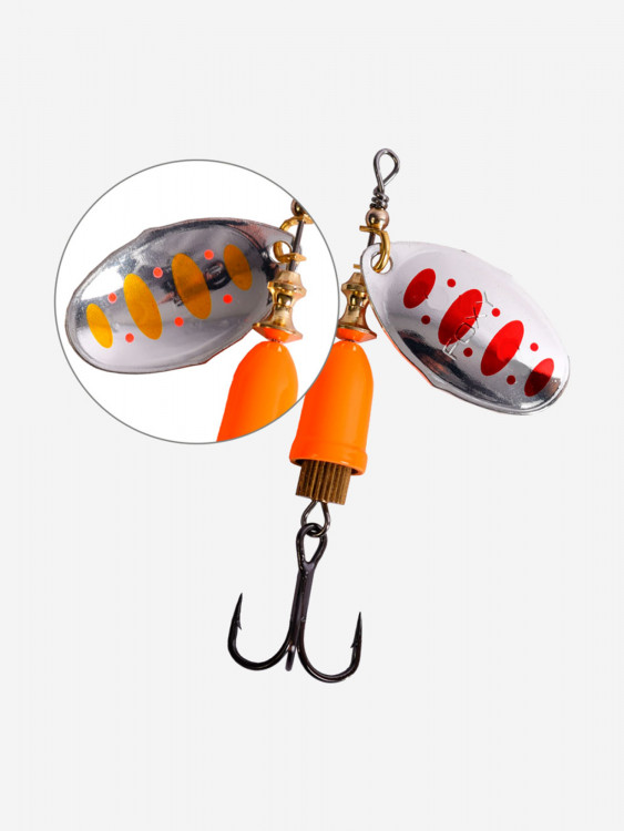 Блесна для рыбалки вращающаяся LureMax Foxy-3 10гр. 004/Or