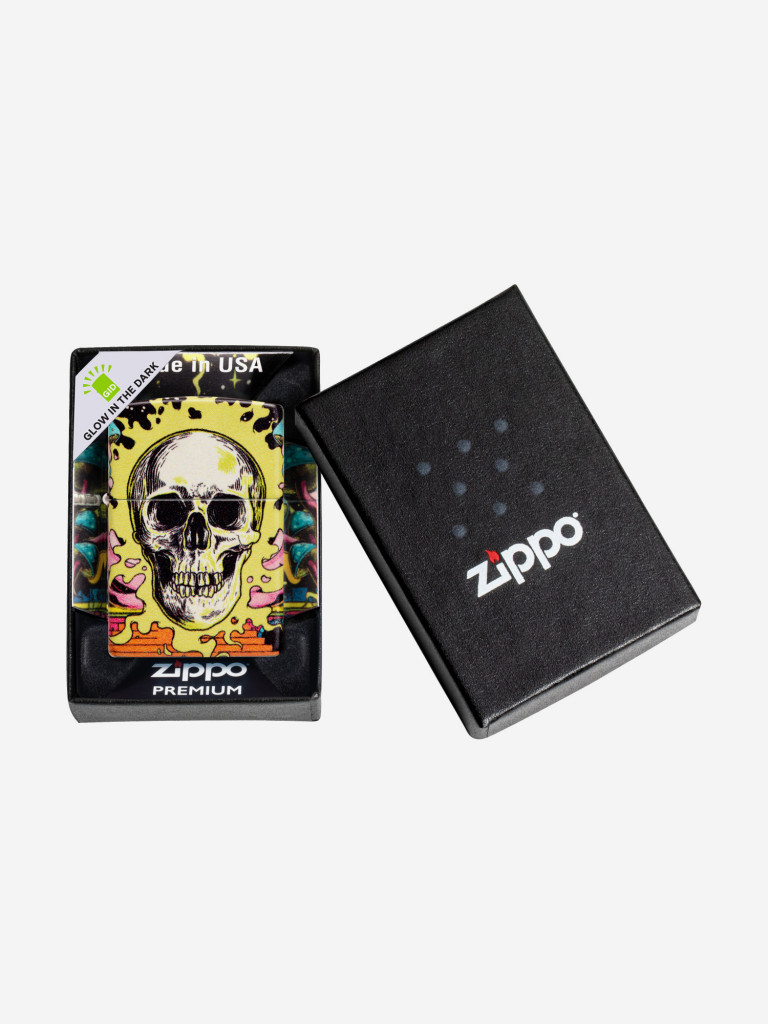 Зажигалка бензиновая ZIPPO 48640 Skull
