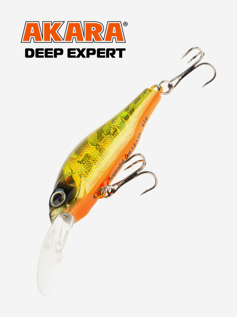 Воблер Akara Deep Expert суспендер, на окуня, щуку, голавля 50 мм. 4,5 гр. A59
