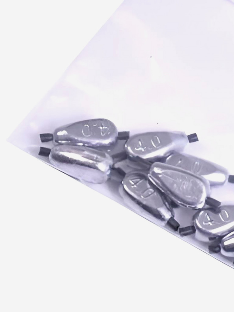 Груза рыболовные Salmo Bullet на силиконовой трубке, вес 4г, набор 10шт