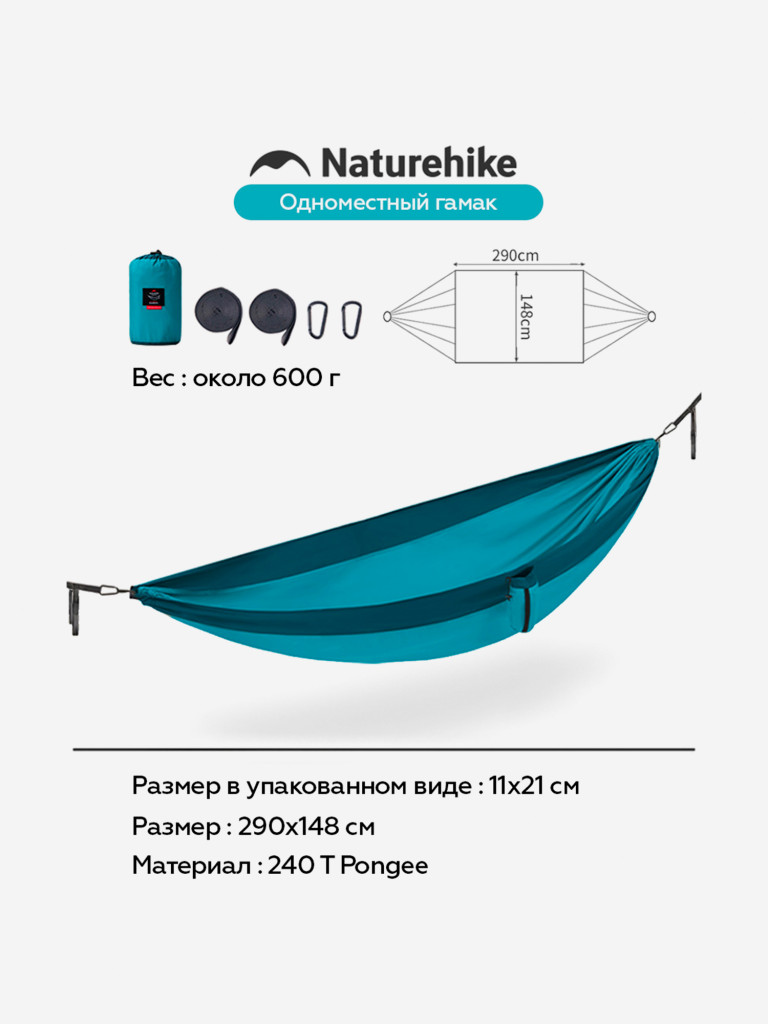 Гамак Naturehike, голубой