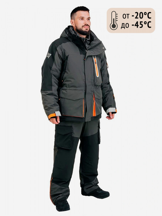 Костюм зимний NISUS River Pro (2 куртки+полукомбинезон) для рыбалки и охоты