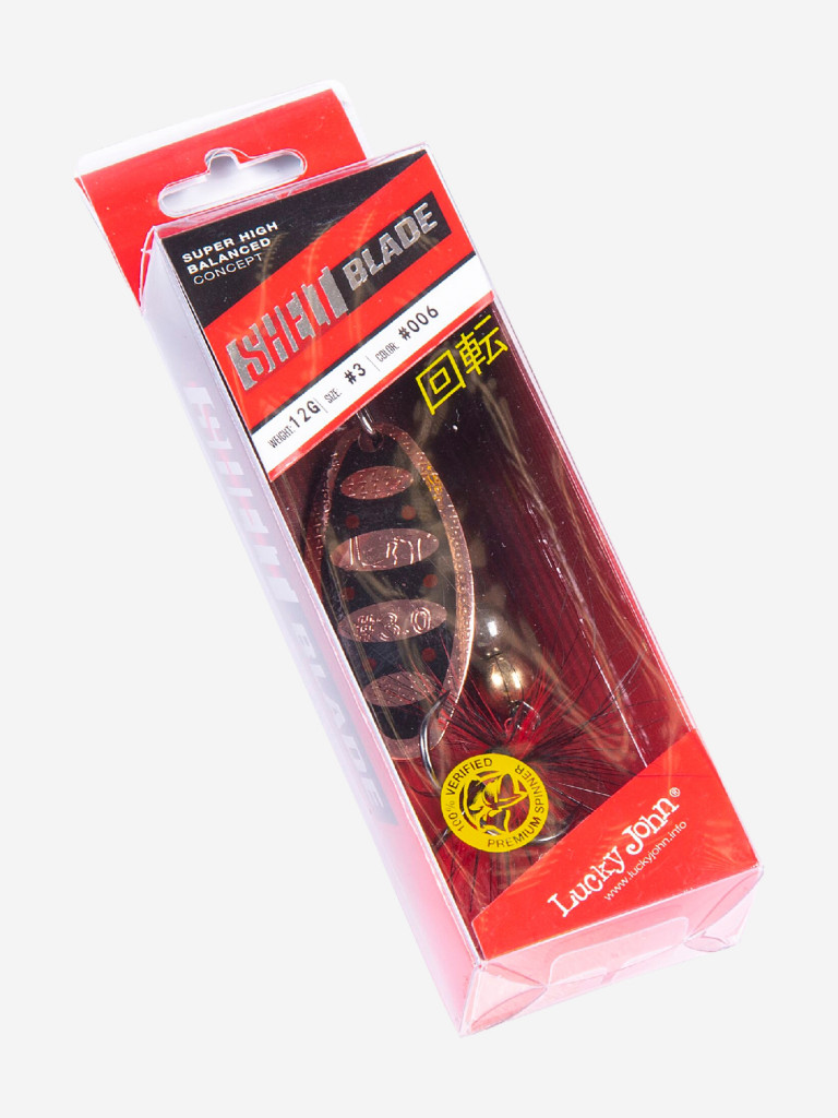 Блесна вращающаяся Lucky John SHELT BLADE 3, вертушка LJSB03-006, вес 12 г