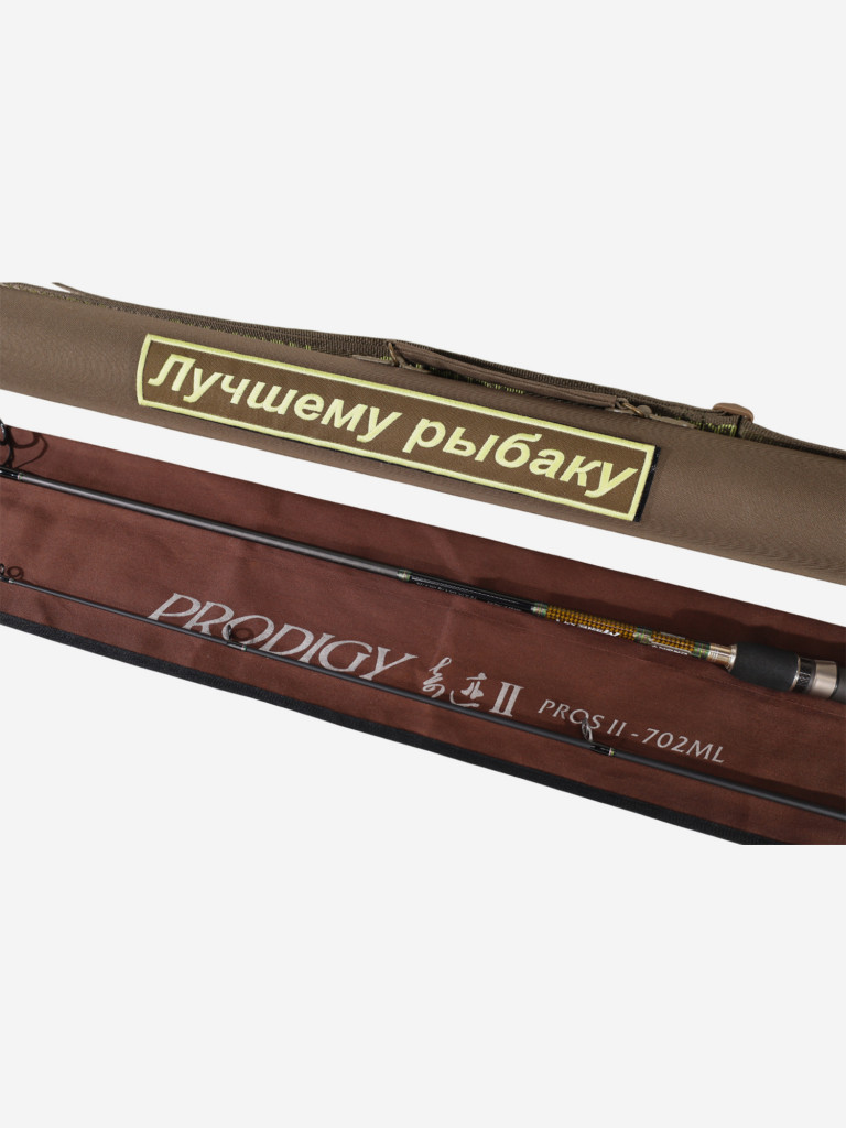 Тубус подарочный с удилищем №10 Т-75 без кармана, с надписью "Лучшему рыбаку"