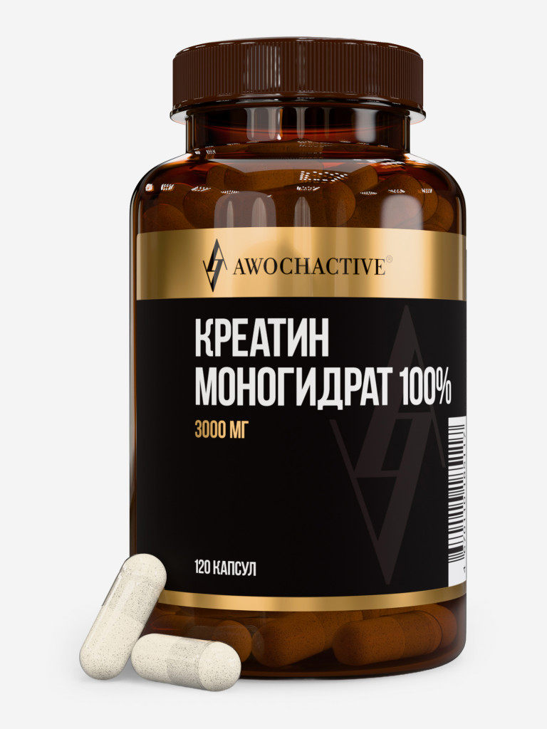 Креатин моногидрат AWOCHACTIVE, 120 капсул