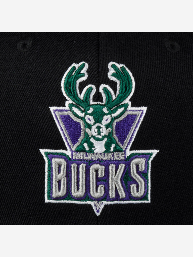 Бейсболка MITCHELL NESS HHSSINTL1245-MBUBLCK Milwaukee Bucks NBA