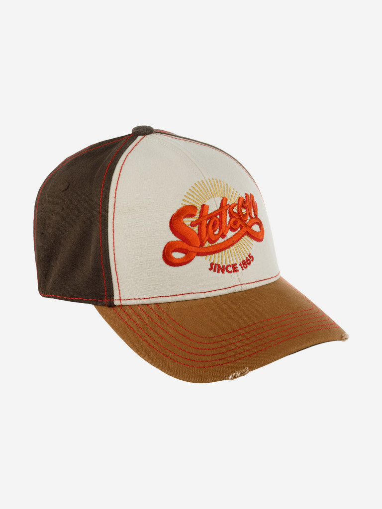 Бейсболка STETSON 7721170 BASEBALL CAP VINTAGE DISTRESSED (коричневый)