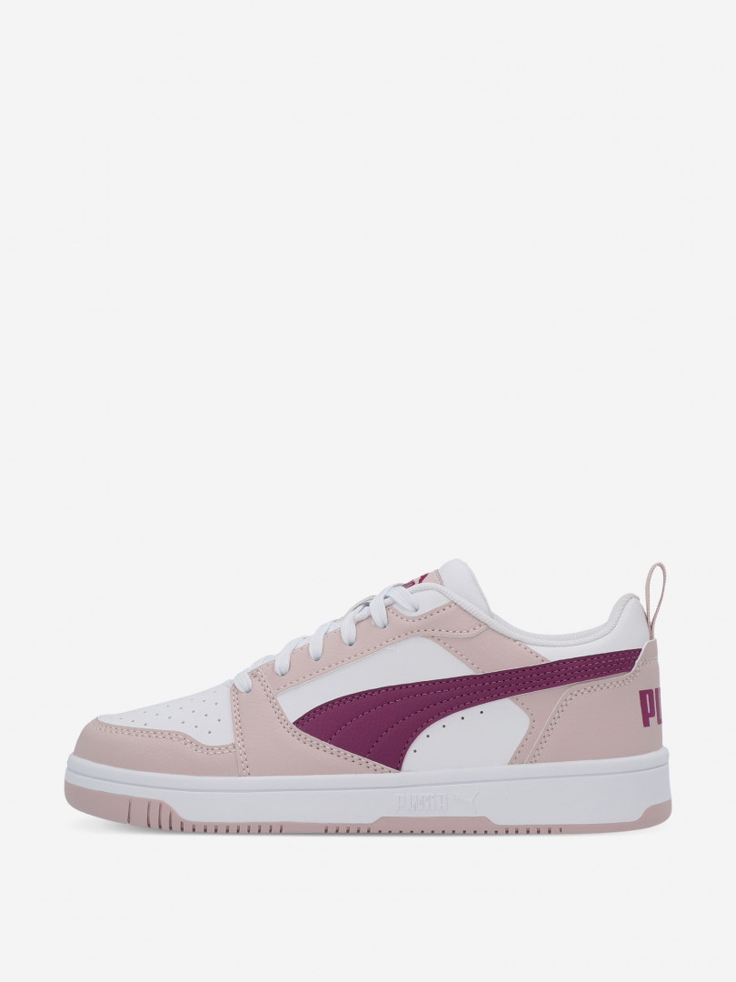 фото Кеды для девочек puma rebound v6 lo jr, розовый