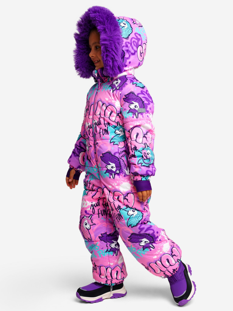 Комбинезон зимний для девочек PlayToday