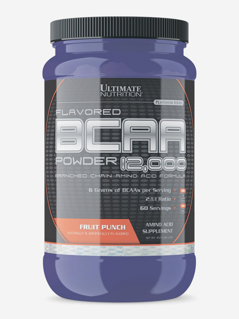 Аминокислоты Ultimate Nutrition BCAA 12000, 457 г, Фруктовый пунш