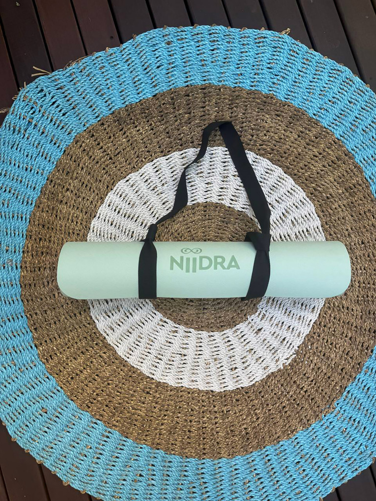 Коврик для йоги NiiDRA Basic зелено-оливковый