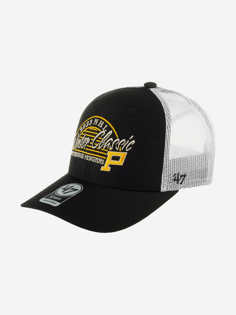 Бейсболка с сеточкой 47 BRAND Winter Classic Pittsburgh Penguins NHL (черный)