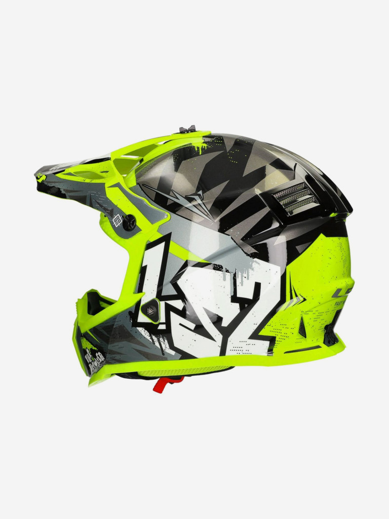 Мотошлем детский MX437 FAST MINI CRUSHER LS2 (черно-желтый глянцевый)