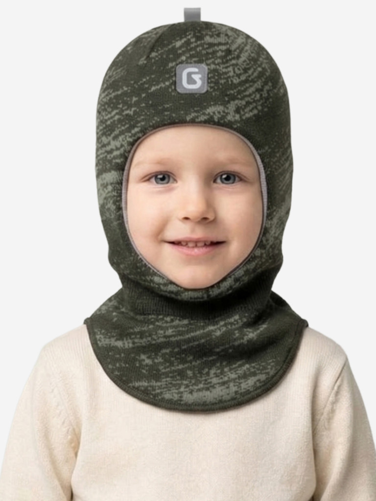 Шапка-шлем для мальчика GUSTI GW25AC1205B-GREENERY