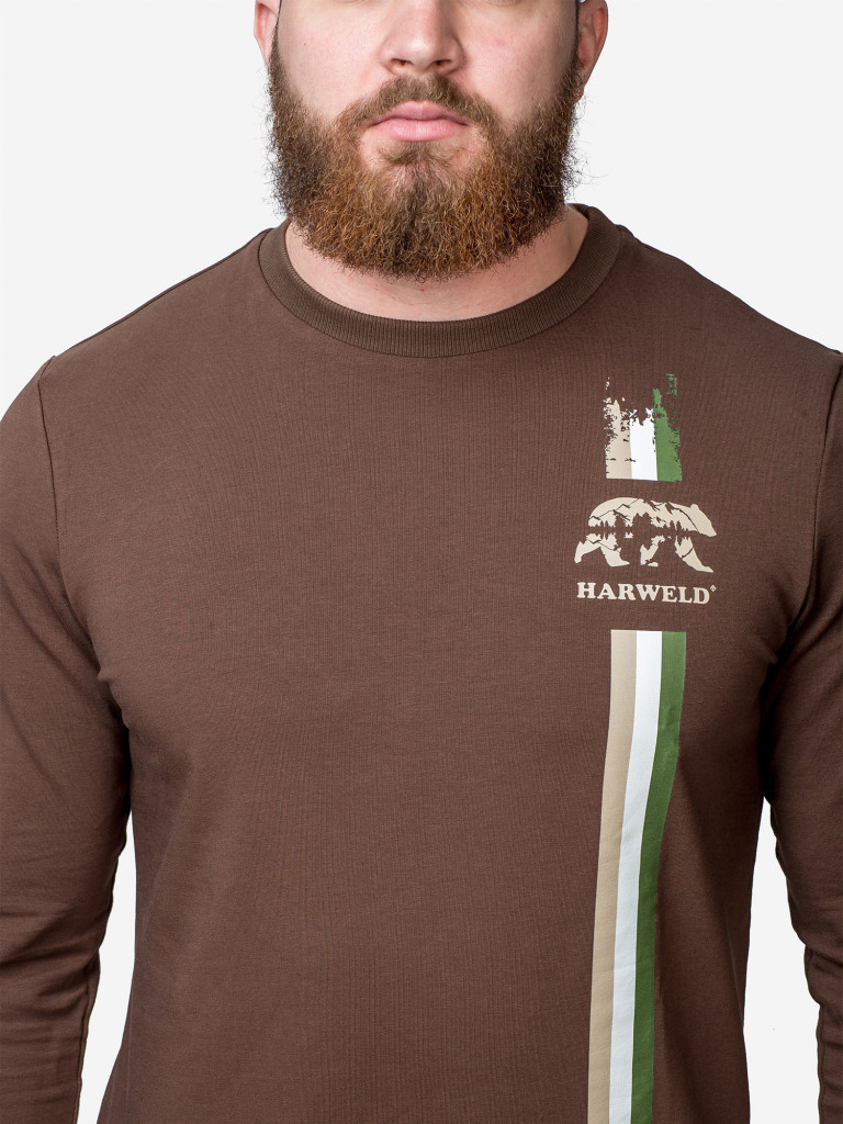 Лонгслив Harweld Russian Fishing (шоколад)