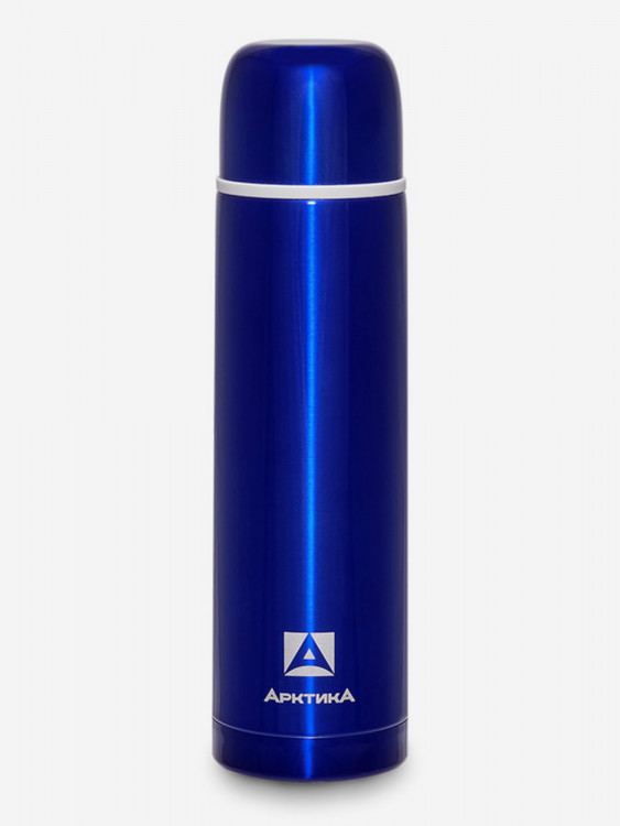 Термос с узким горлом для напитков с глухой пробкой, объем 1л.