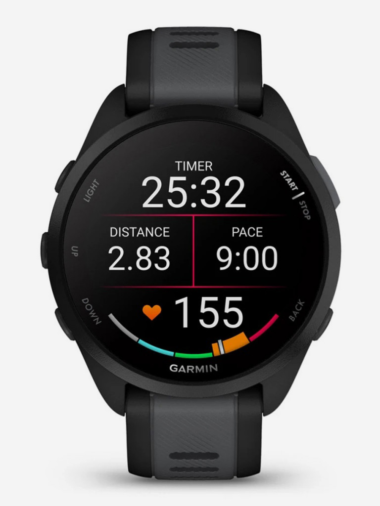 Спортивные часы Garmin Forerunner 165 Music Black Slate Gray серый цвет —  купить за 48990 руб., отзывы в интернет-магазине Спортмастер