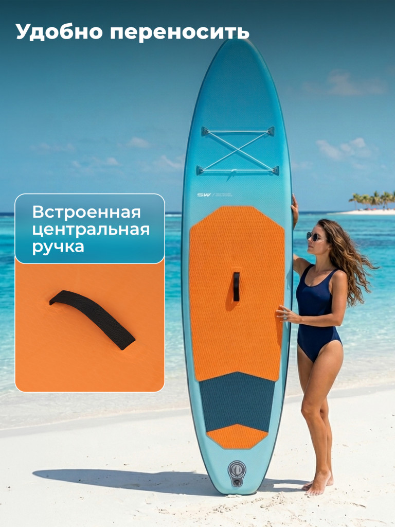 Сапборд Surfwave, 10.6” 320 x 81 x 15