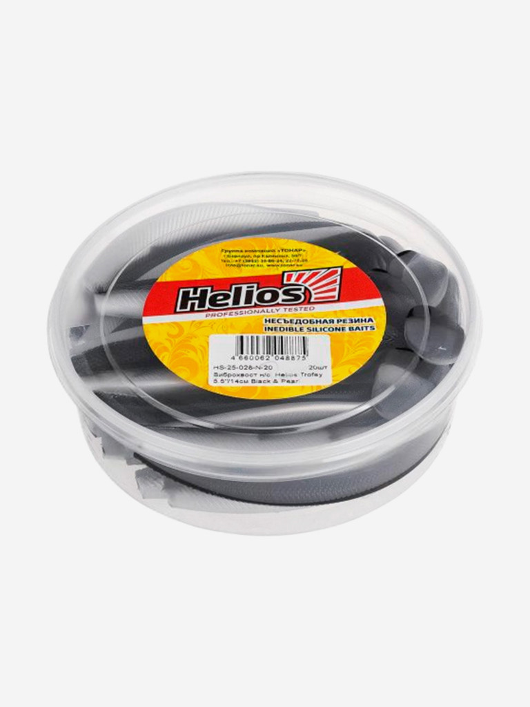 Мягкая приманка Helios Trofey, 5,5'' / 14 см, Black & Pearl, 20 шт (HS-25-028-N-20)