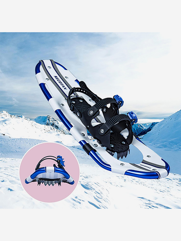 Снегоступы Secotan 8*25" "63 x 20 см" синие