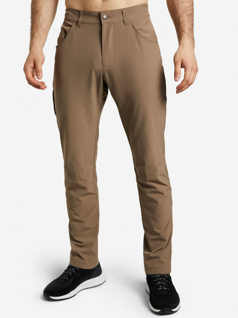 фото Брюки мужские columbia outdoor elements stretch pant, коричневый