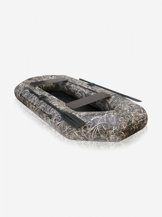 Лодка гребная Compakt 240, натяжное дно, упаковка-мешок оксфорд, камуфляж