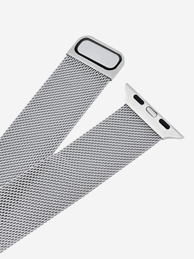 Ремешок для часов Apple Watch Ultra/49/45/44/SE/42 mm Mutural Оригинал, ультралегкий металлический на магните — серебристый
