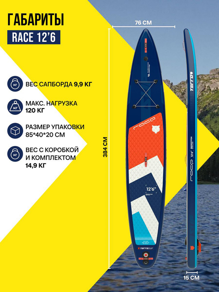 Сапборд TERRO - RACE 12'6