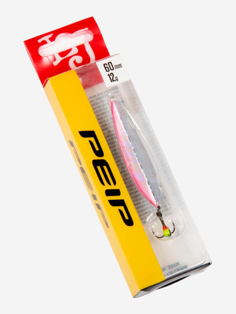 Блесна вертикальная зимняя Lucky John Peip, длина 60 мм PG, блистер