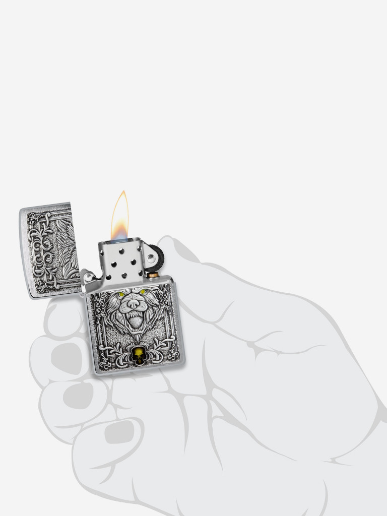Зажигалка бензиновая ZIPPO 48690 Wolf Emblem