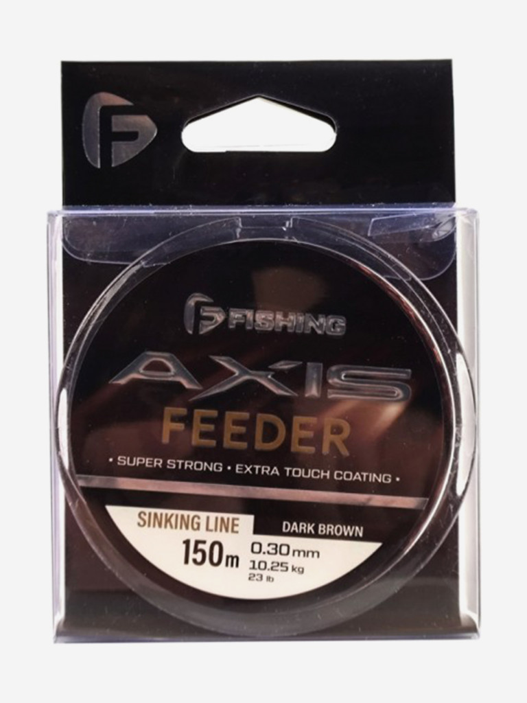 Леска F-FISHING Axis Feeder Line Dark Brown 150м 0,30мм 10,25кг 23lb