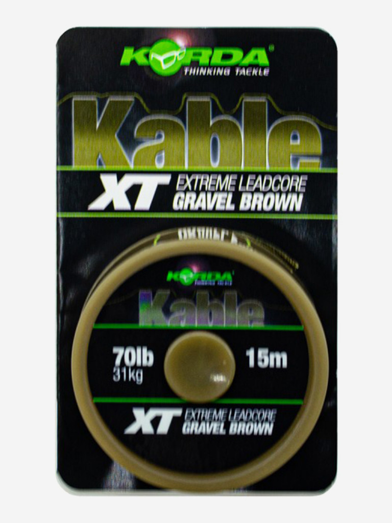 Лидкор KORDA Kable XT Extreme Leadcore 15м 70lb Brown