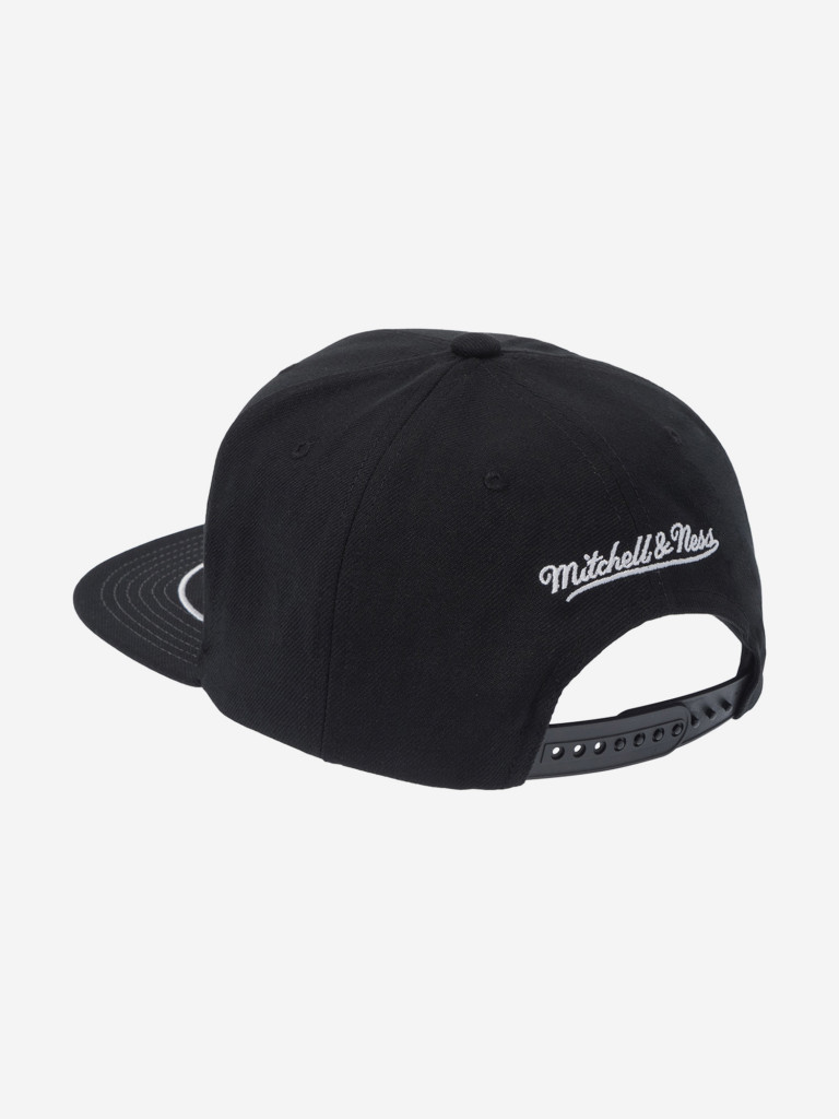 Бейсболка с прямым козырьком MITCHELL NESS HS9761-BNEBLCK Brooklyn Nets NBA