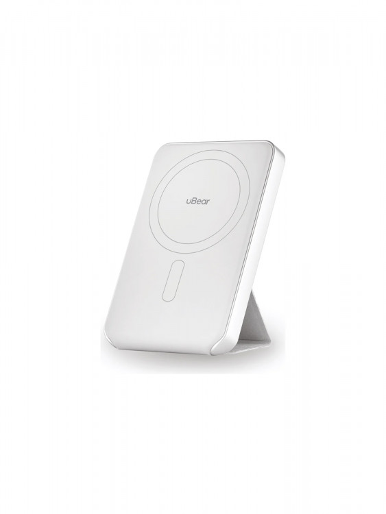 Внешний Аккумулятор uBear Backup (5000mAh/20W/MagSafe/SoftTouch) светло-серый