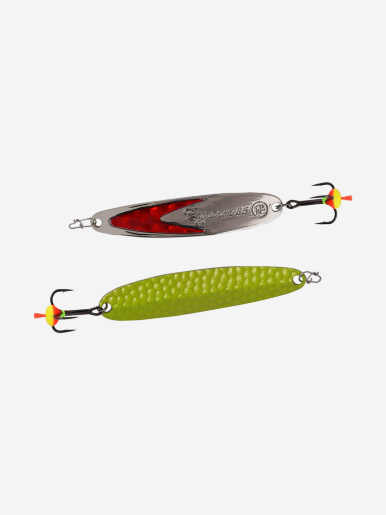 Блесна вертикальная Ecopro Судачья красный флекс, 65мм, 12г, GRB/SRF