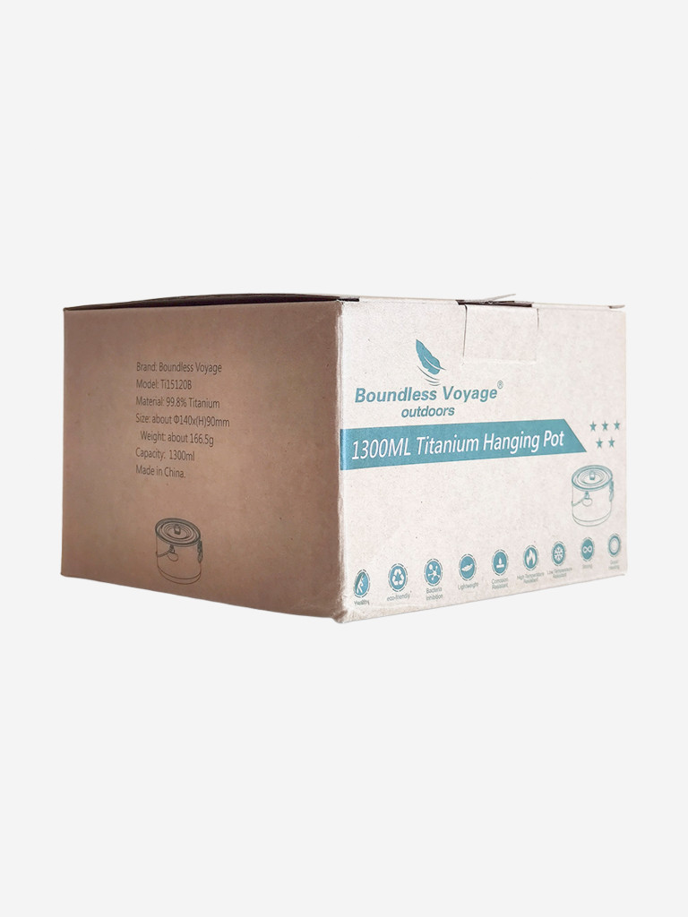 Котелок Boundless Voyage титановый, 1300 мл