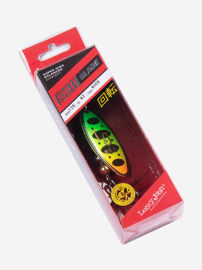 Блесна вращающаяся Lucky John SHELT BLADE 3, вертушка LJSB03-008, вес 12 г