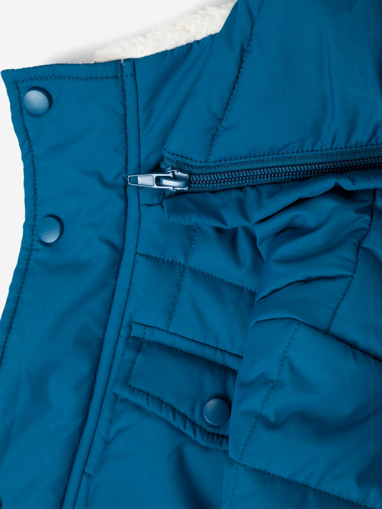 Куртка с капюшоном синяя Button Blue